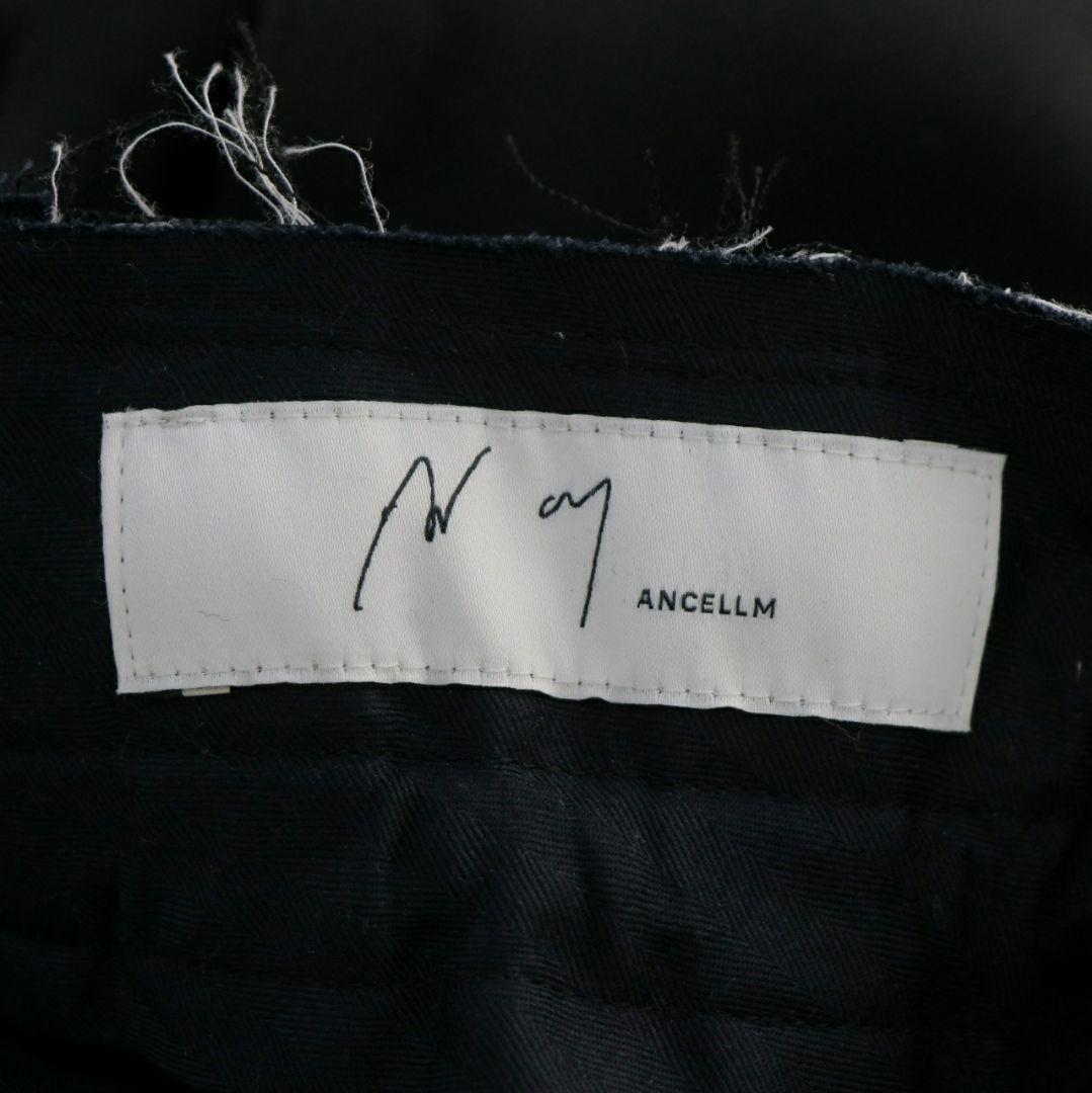 パンツ ANCELLM 25SS DAMAGE WOOL 2TUCK SLACKS