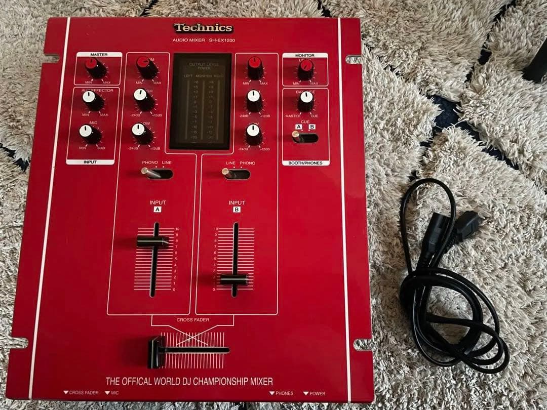 【限定カラー】Technics DJミキサー SH-EX1200 レッド DMC