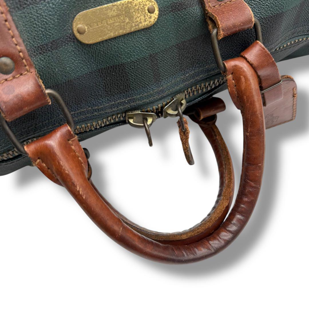 ポロ ラルフローレン ボストンバッグ PVC レザー 2way クロスボディ