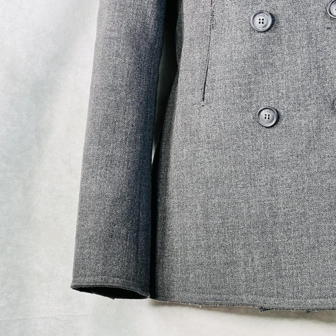 【ドルチェ＆ガッバーナ】Pコート リバー ダブル リアルファー ラクーン L