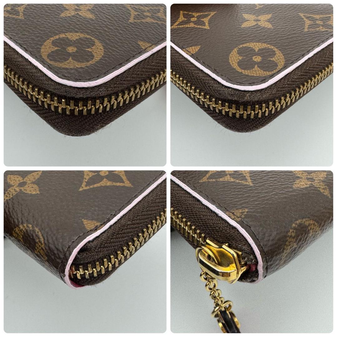 ルイヴィトン 長財布 ポルトフォイユ クレマンス モノグラム フラワー ブラウン