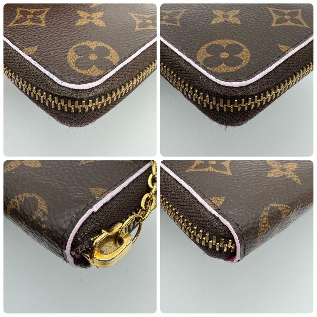 ルイヴィトン 長財布 ポルトフォイユ クレマンス モノグラム フラワー ブラウン