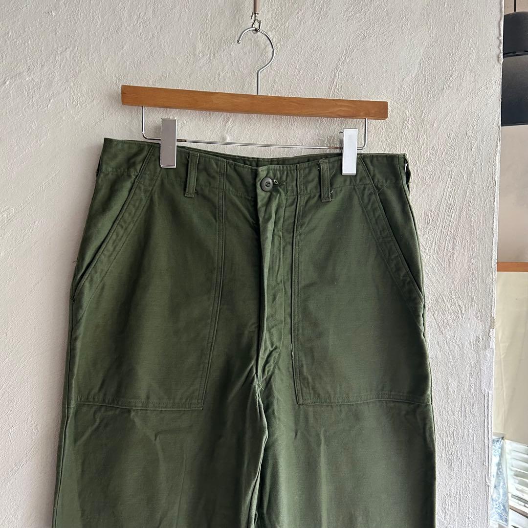 極美 60S US ARMY コットンサテン ベイカーパンツ 34
