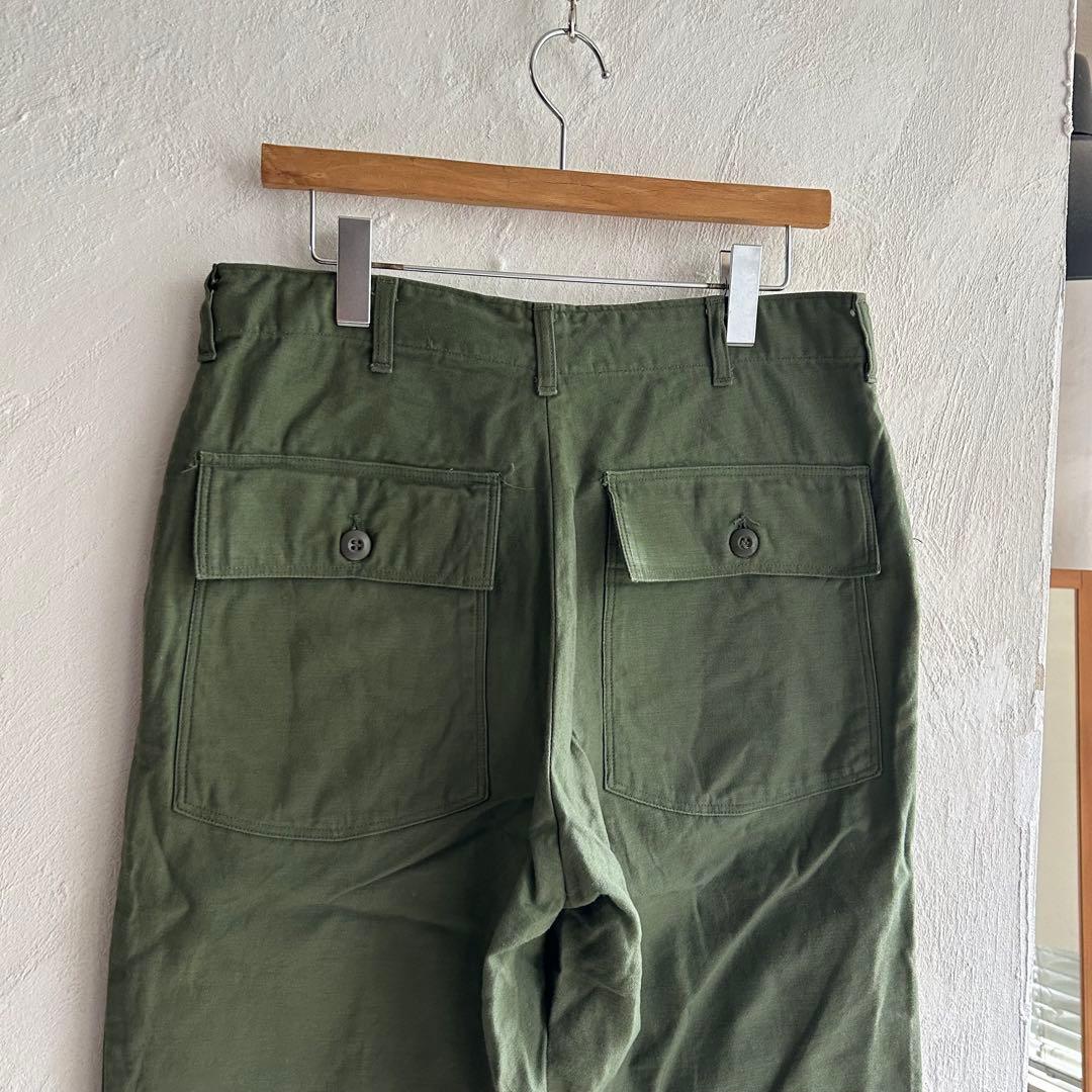 極美 60S US ARMY コットンサテン ベイカーパンツ 34