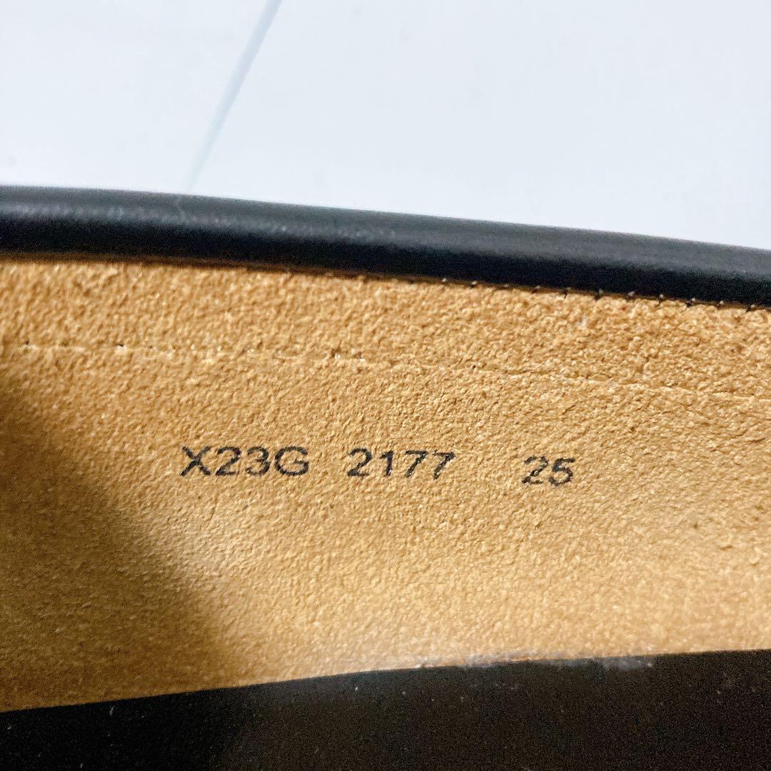 美品 REGAL リーガル ローファー 本革 レザー ブラック 黒 25