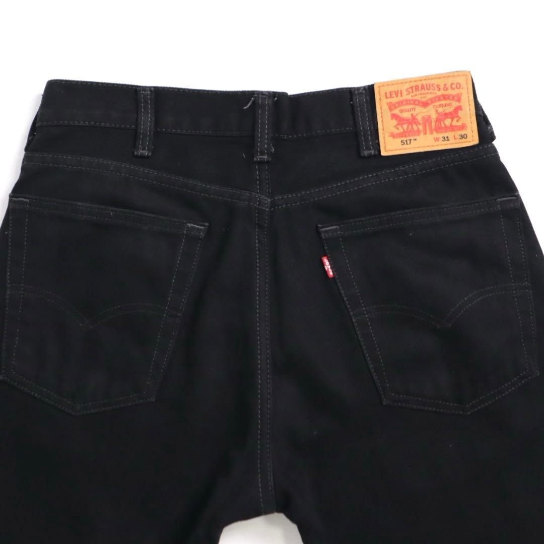 Levi's リーバイス 517 後染めブラック フレア ブーツカット デニム
