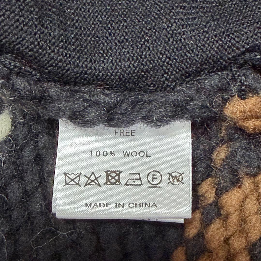 ADAWAS アダワス カウチン ダブル ジップ ベスト ウール 100%