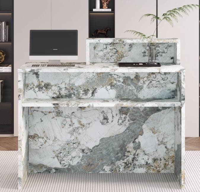 新品☆レジカウンター 受付カウンターデスク 小型受付　おしゃれテーブル送料無料