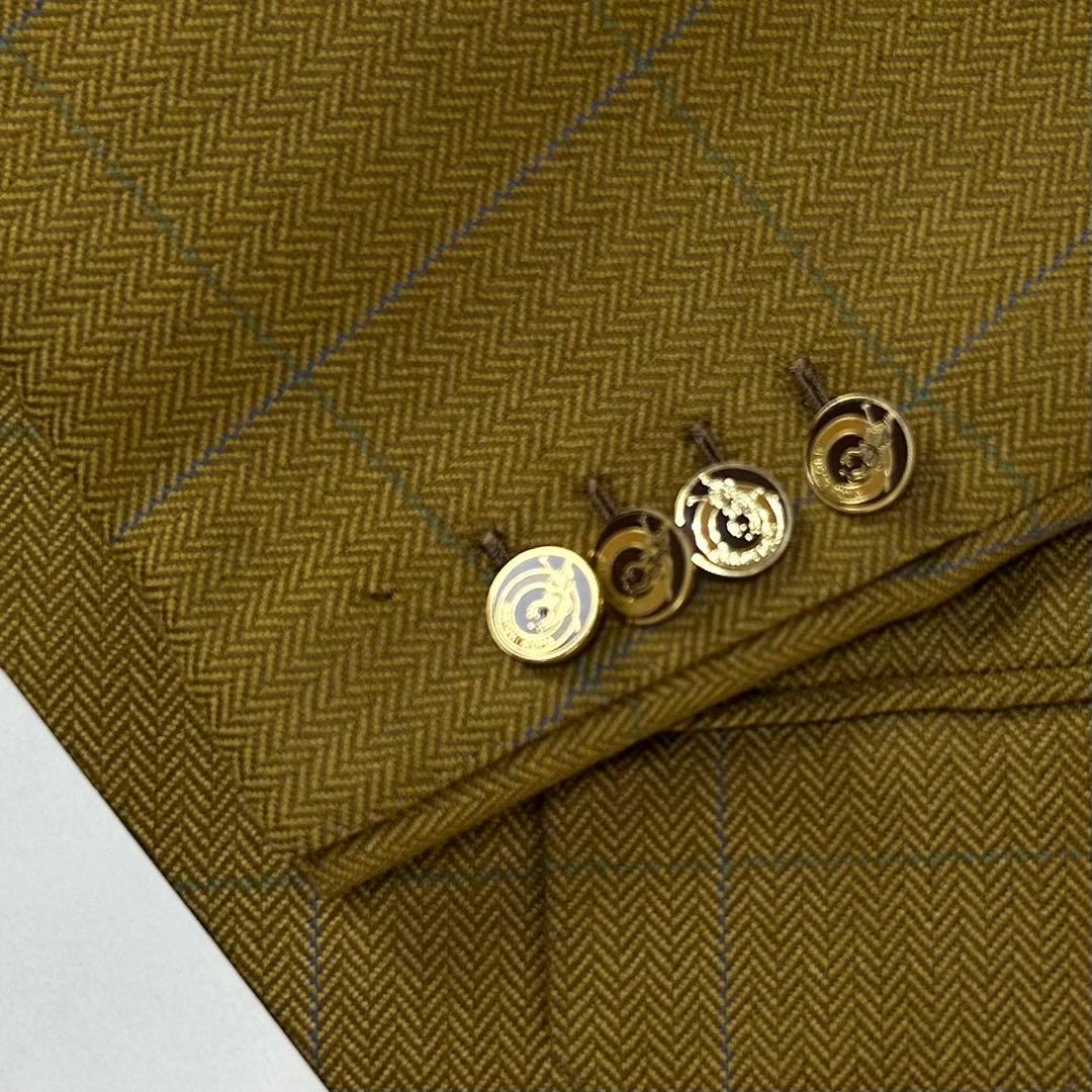 新品未使用 硝子金ボタン ブリオーニ テーラードジャケット ブレザー 52