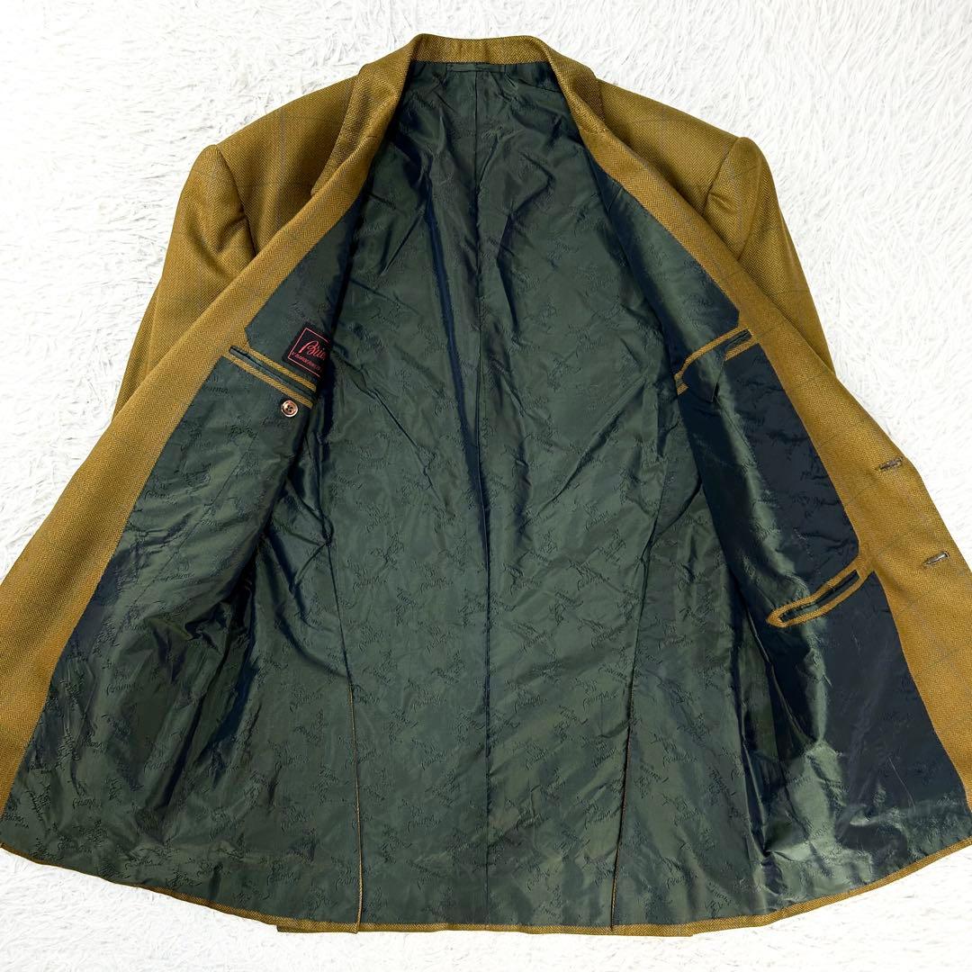 新品未使用 硝子金ボタン ブリオーニ テーラードジャケット ブレザー 52