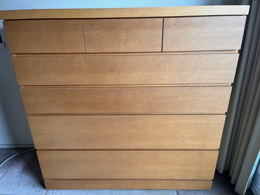 ＊美品＊ 天然木製(ナラ材) タンス