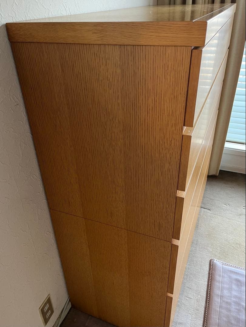 ＊美品＊ 天然木製(ナラ材) タンス