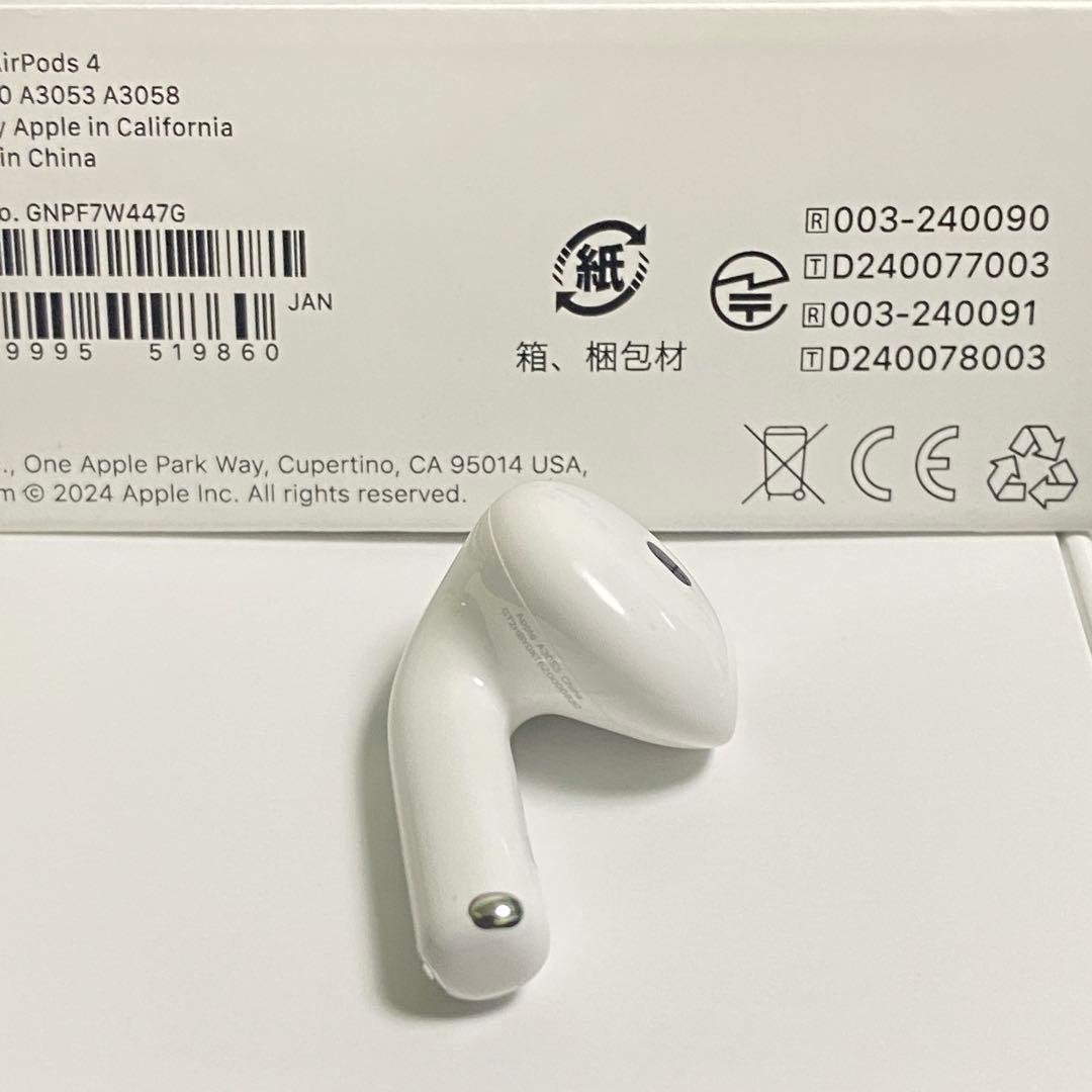 ［正規品］AirPods 4 第四世代 L アイポーズ　ANC 左耳