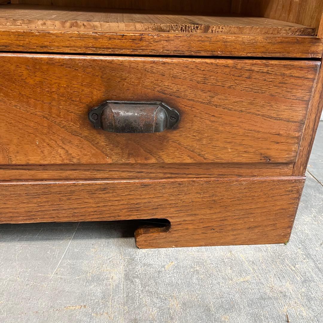 アンティーク ガラス戸棚 キャビネット 飾り棚 希少 z615