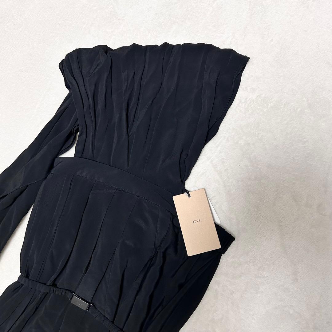 未使用タグ付き N°21 ヌメロヴェントゥーノ シルク混 カクテルドレス 36