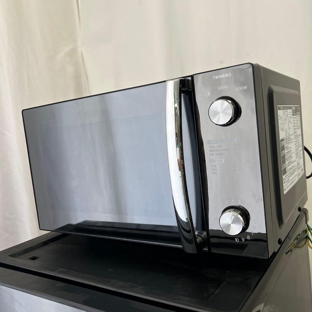 ★126 冷蔵庫　洗濯機　レンジ　家電セット　黒　ミラー　小型　安い　設置無料