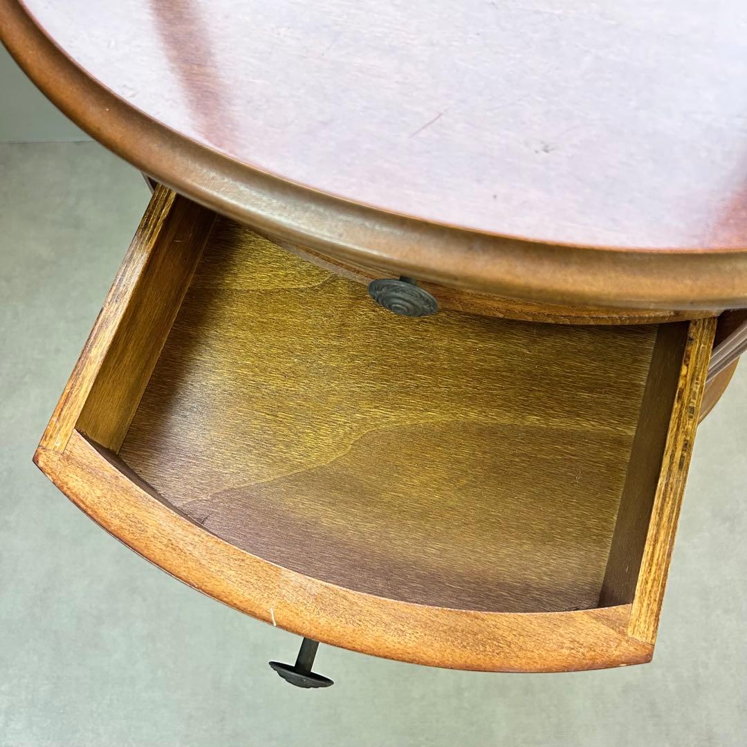 家具 サイドキャビネット イタリア ロココ調 電話台 キャビネット 猫脚 飾り棚