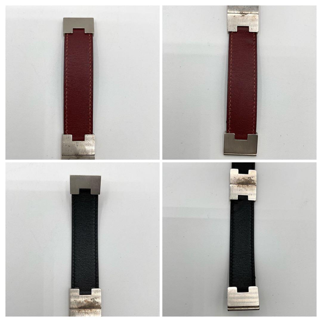 エルメス HERMES ルーリー ブレスレット バングル レッド 袋付