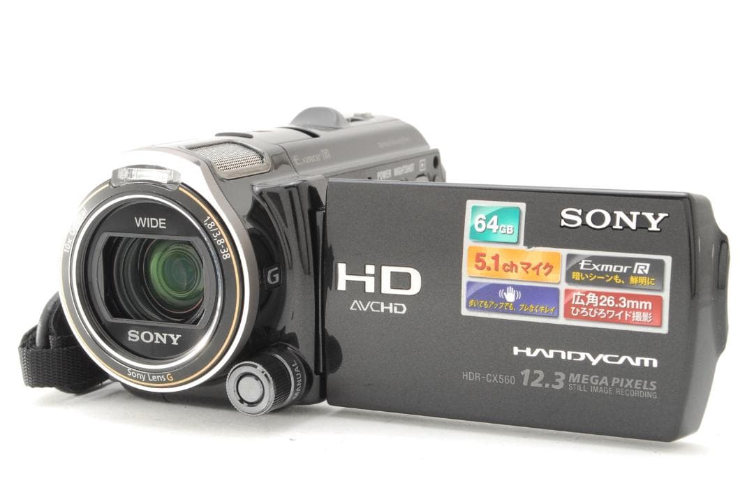 【美品 箱付き】ソニー Sony HDR-CX560V 黒