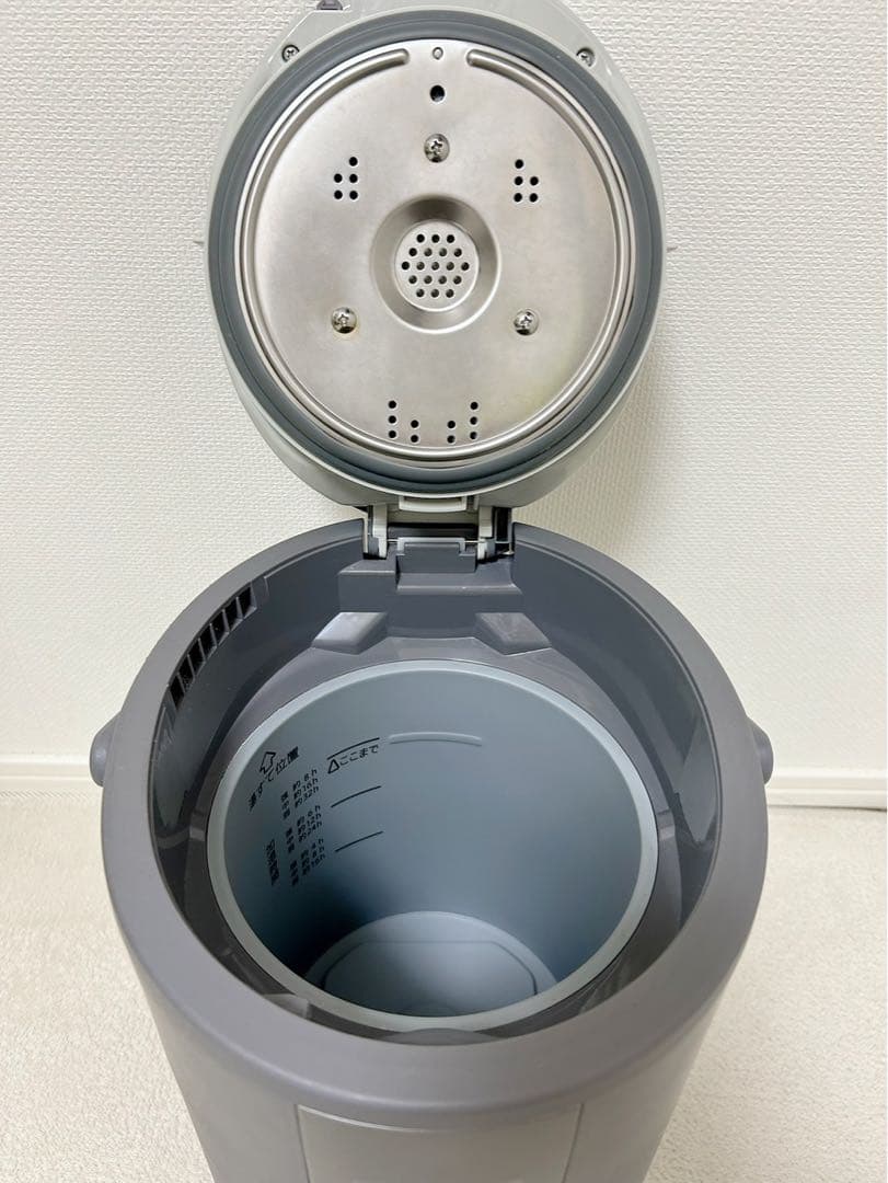 【美品】象印 スチーム式 加湿器 EE-DC35 マホービン3.0L グレー