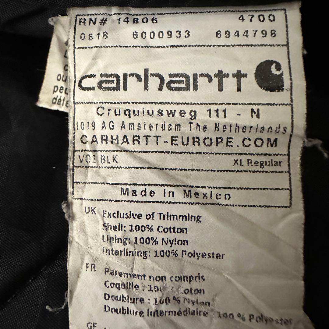 【Carhartt】カーハート（XL）ダックベスト＊フェード＊BLK＊