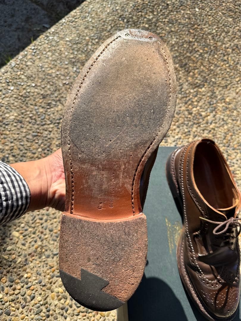 クロケット アンド ジョーンズ　CheviotロングウィングチップUK8E