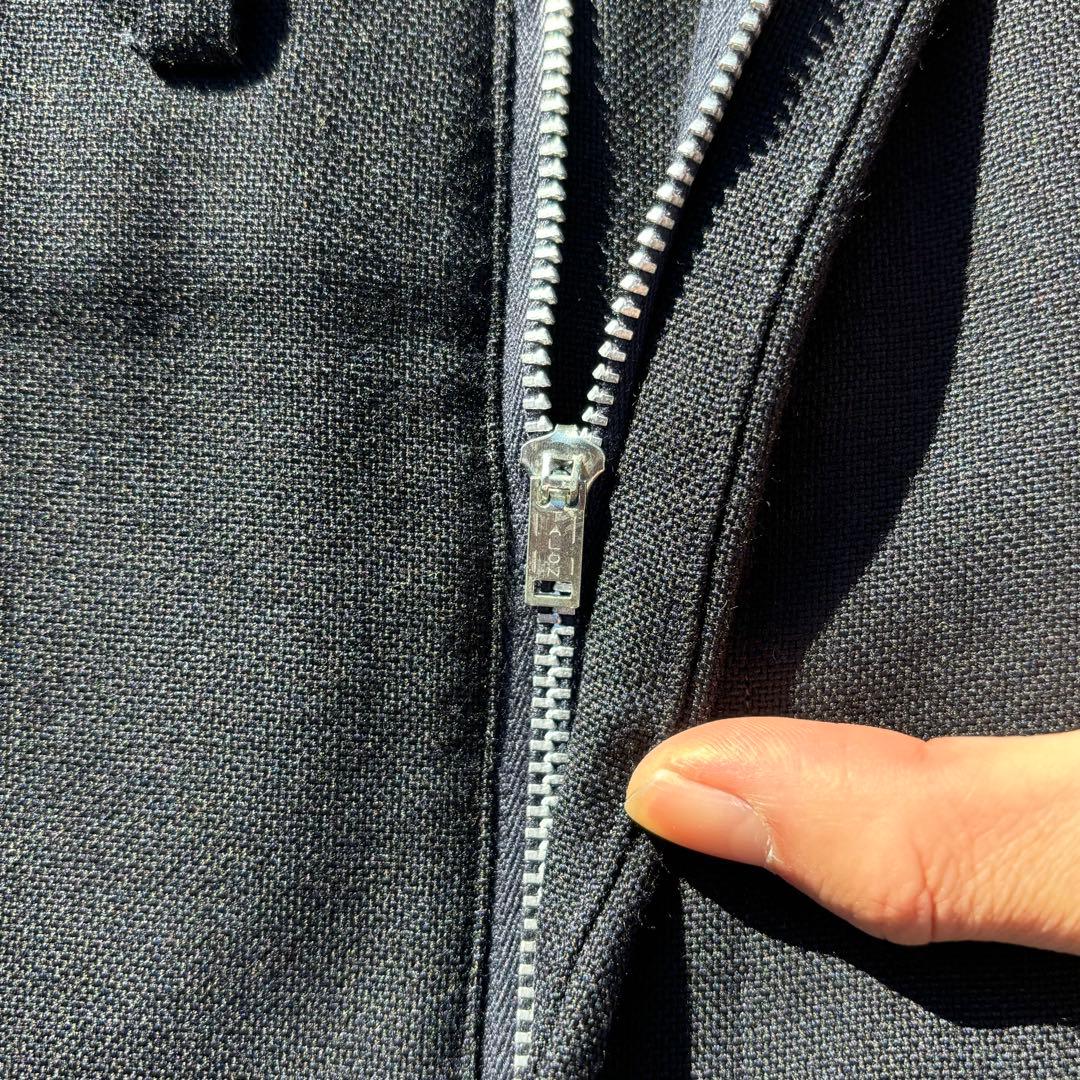 50s60s usa製　ウールギャバスラックス　ワイドスラックス　極太　ブラック