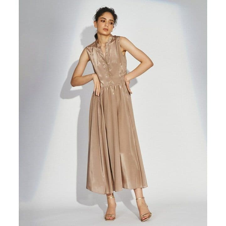 【タグ付き♡2023品】グレースコンチネンタル　サイドギャザーロングワンピース