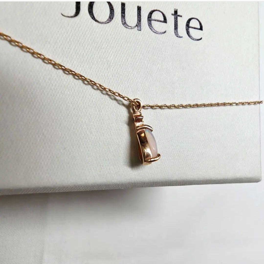 Jouete K10YG ダイヤモンド×オパール ネックレス