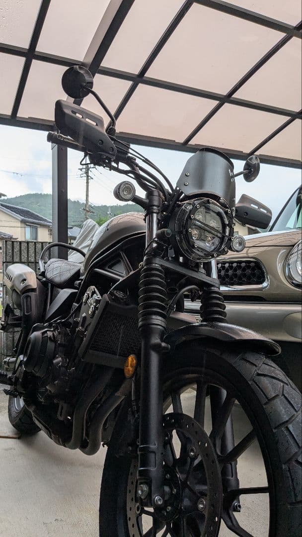 ホンダCL250/CL500用タンクカバー(シルバー＋黒ライン)