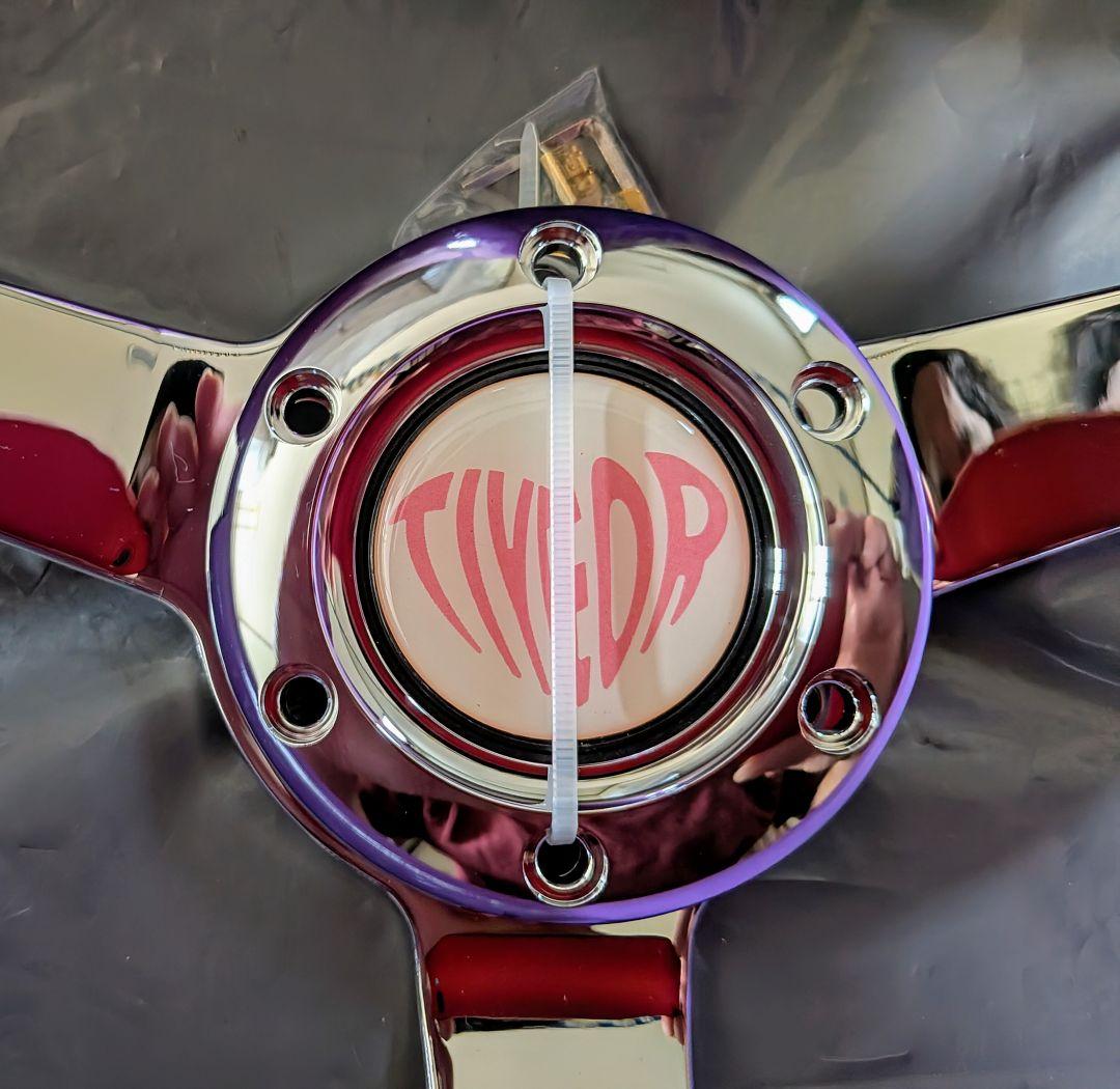 ♡小径 32パイ　ハート　パープル　ステアリング♡