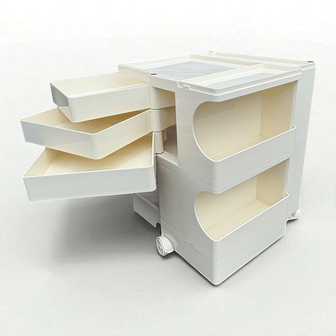 ボビーワゴン リプロダクト ホワイト デザイン家具 収納ワゴン キャスター