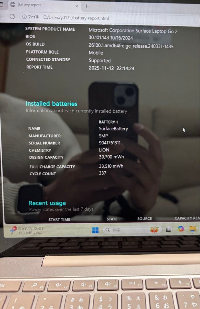 Microsoft Surface Laptop Go 2 office付属