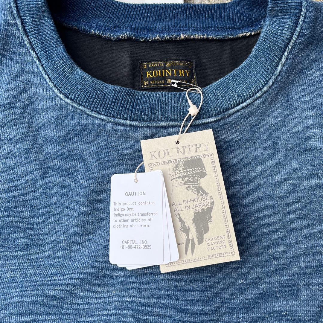 KAPITAL （キャピタル）BORO×IDG裏毛 2TONE BIGスウェット