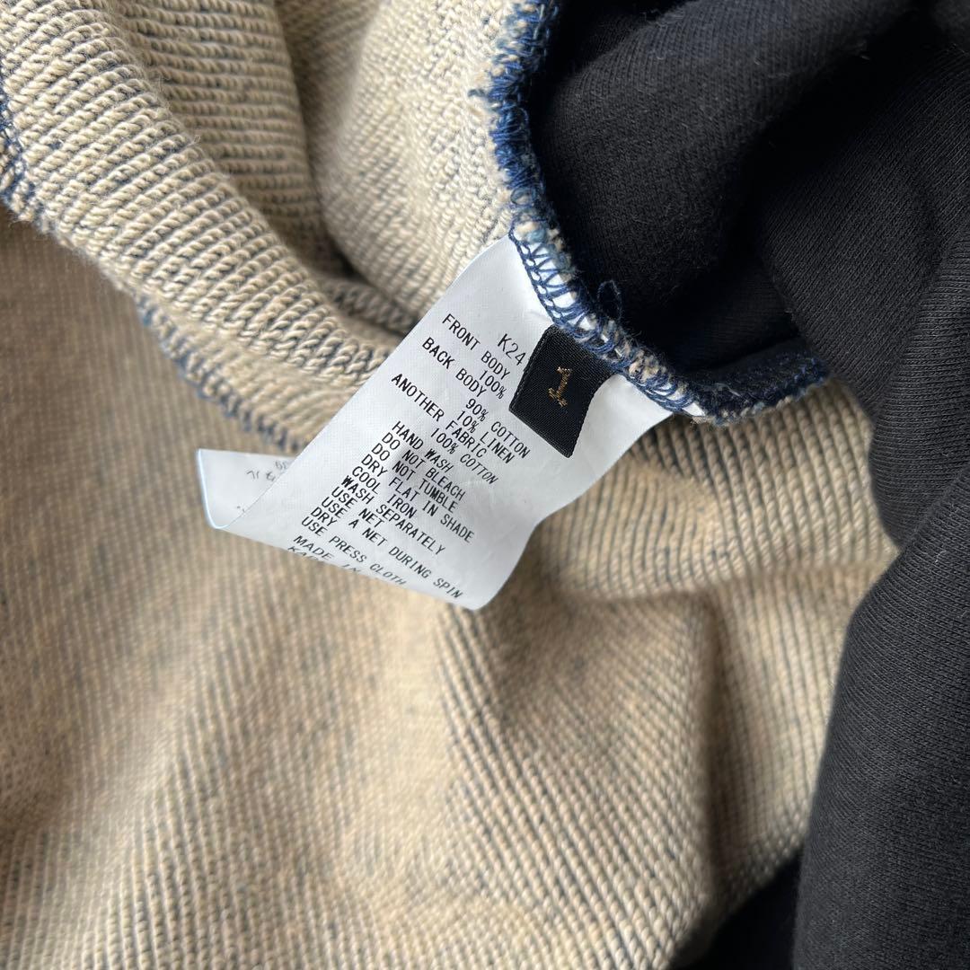 KAPITAL （キャピタル）BORO×IDG裏毛 2TONE BIGスウェット