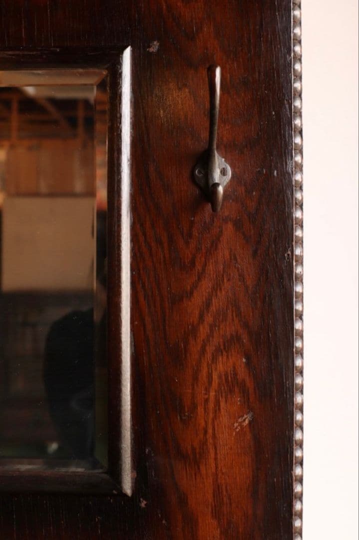 大正ロマン 洋館で使われていたアンティークコートスタンド 希少なコンパクトサイズ