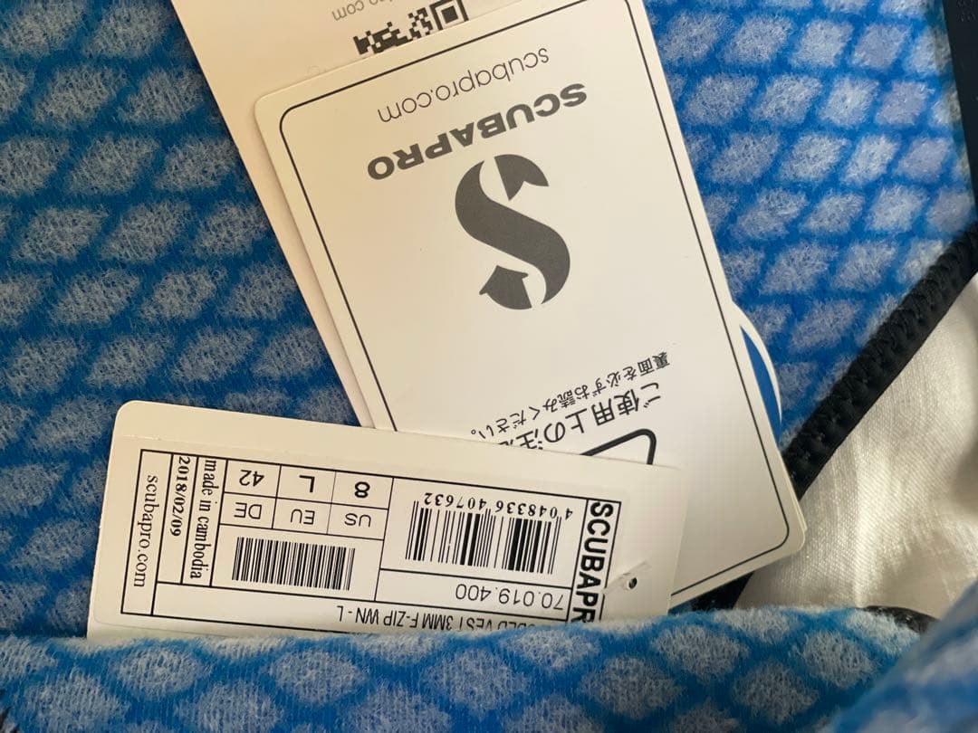 SCUBAPRO フード付きウェットスーツベスト Lサイズ