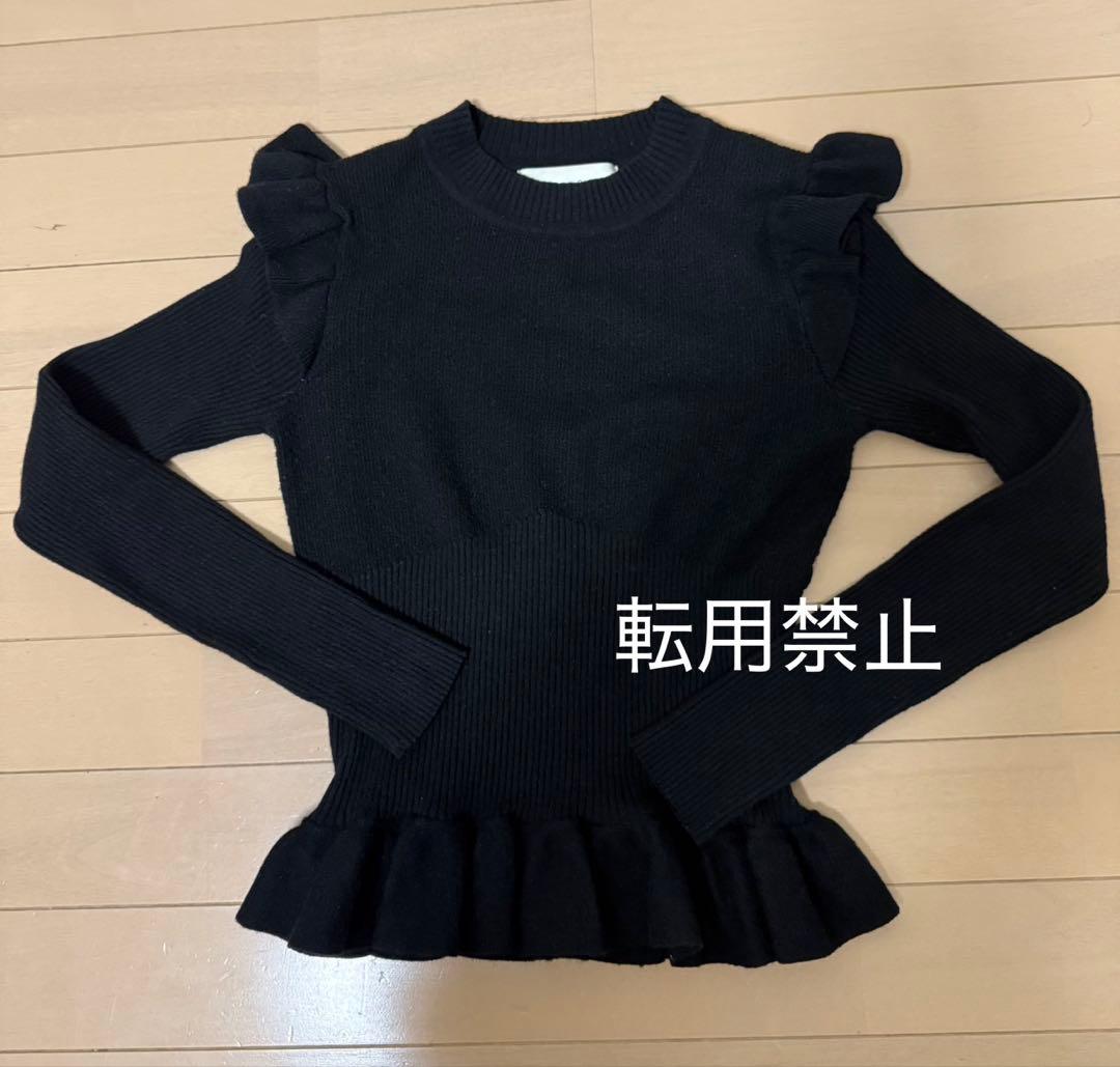 2点セット　リリーブラウン　ゴブラン　ワンピース　フリル　ニット　花柄　リボン