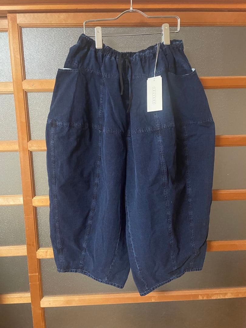 FACTORY 綿インディゴ染めサイドポケットバルーンパンツ