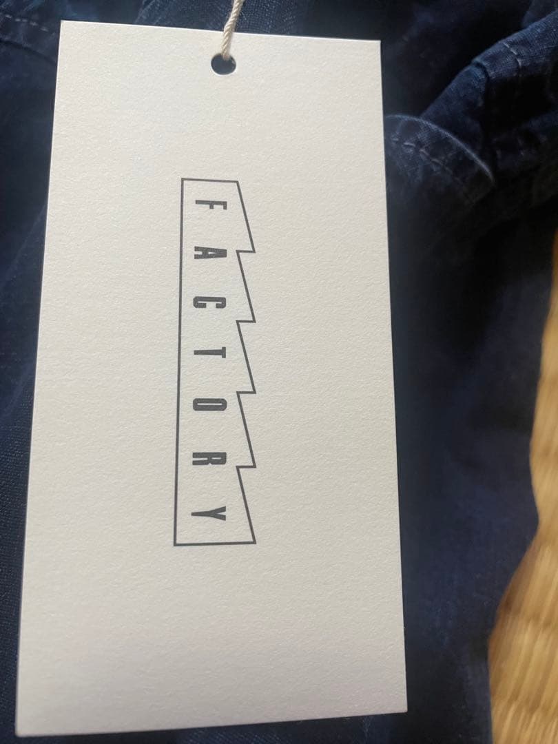 FACTORY 綿インディゴ染めサイドポケットバルーンパンツ