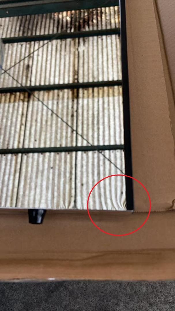 【中古】ダンスミラー 割れない鏡 幅80x160cm 姿見 黒色 12番