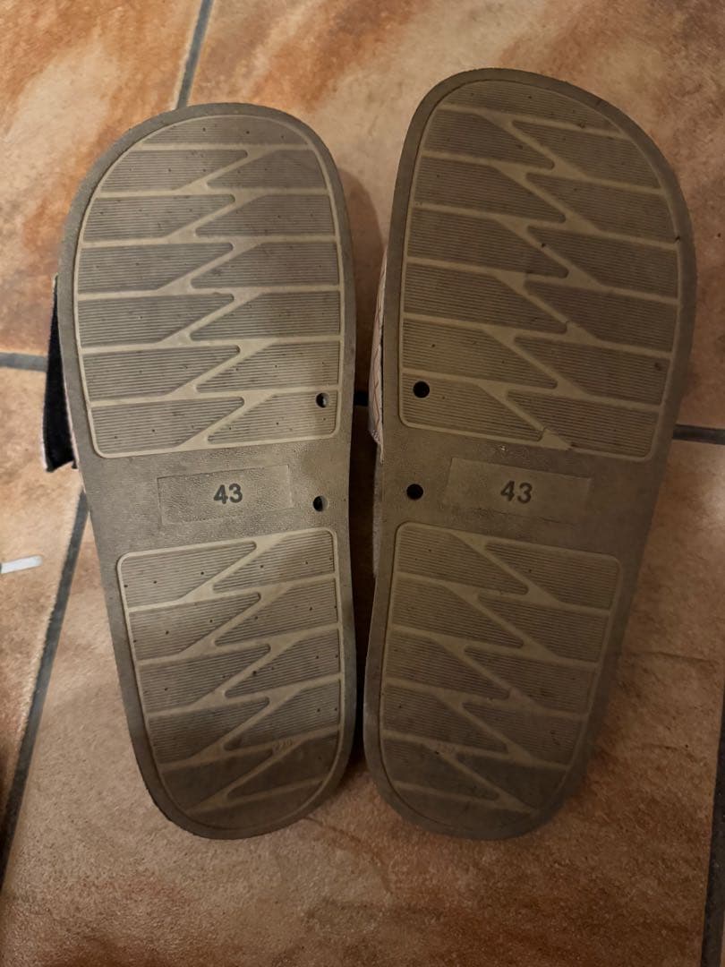 RAW×interbreed スライドサンダル 43 ブラウン