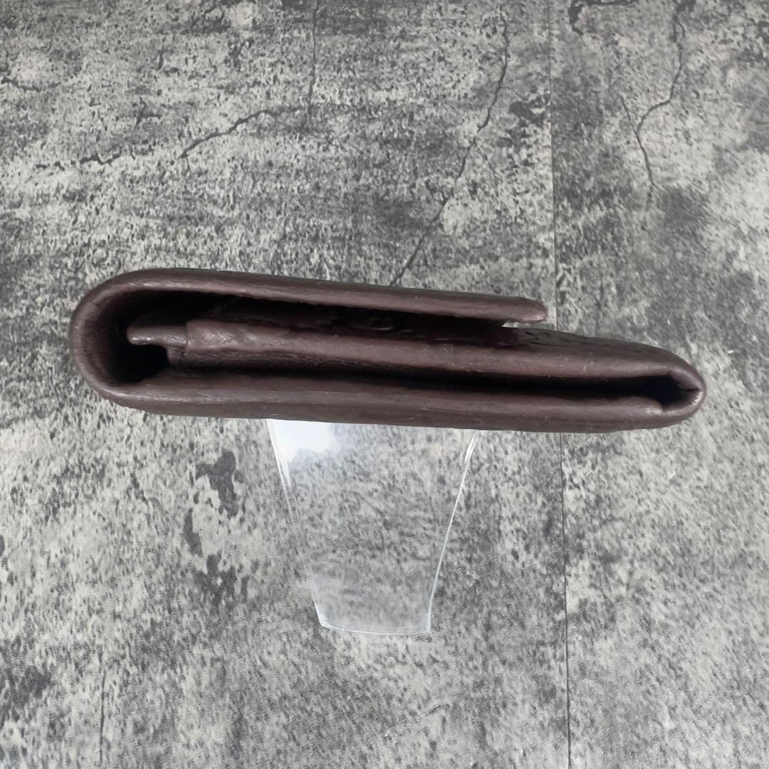 GUCCI GGシマ レザー 長財布 ダークブラウン