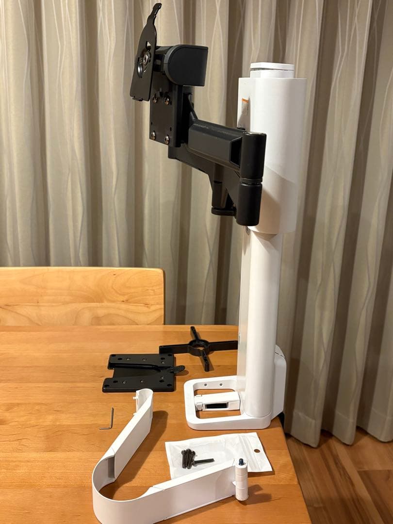 ERGOTRON TRACE ホワイト モニターアーム 可動式 クランプ式