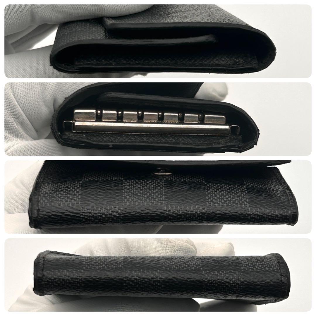 ルイヴィトン ダミエ グラフィット 6連 キーケース ミュルティクレ6