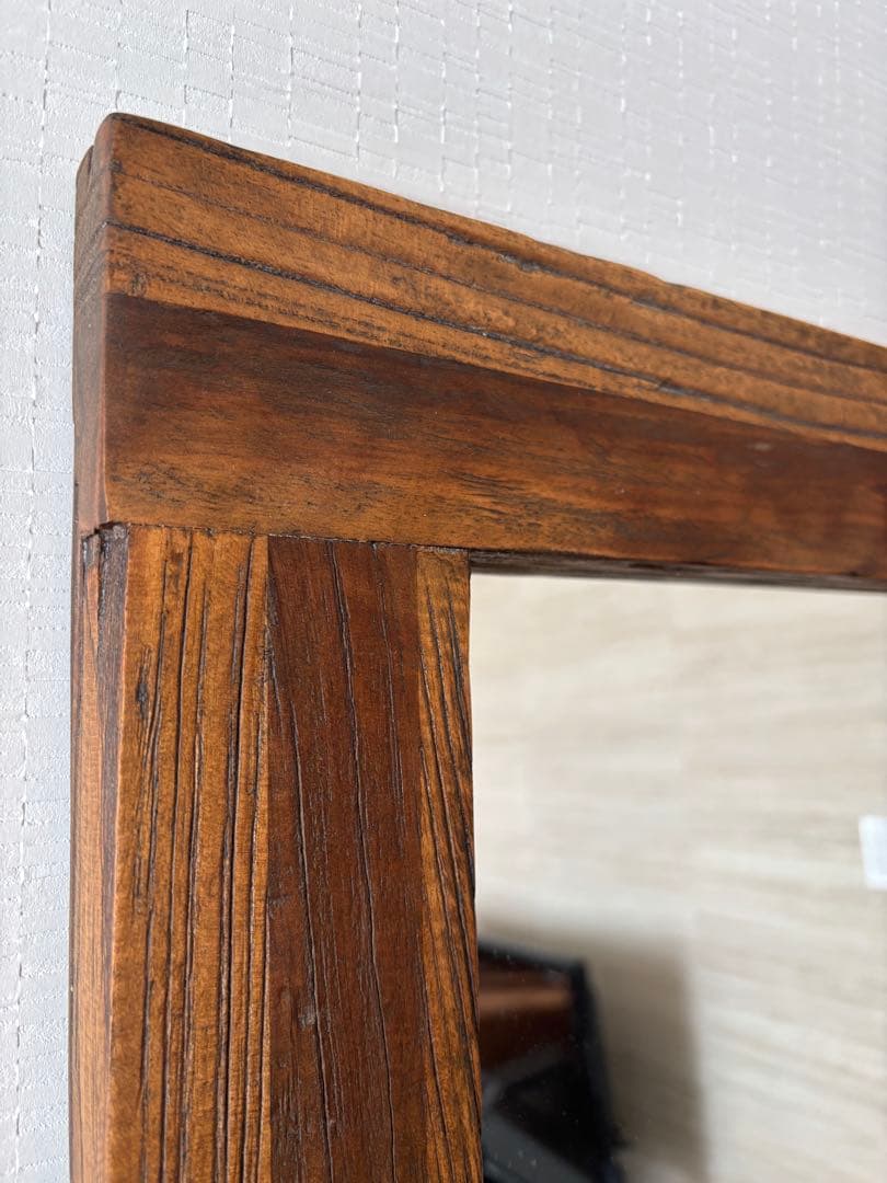 ミラー ヴィンテージ調 古材　姿見鏡