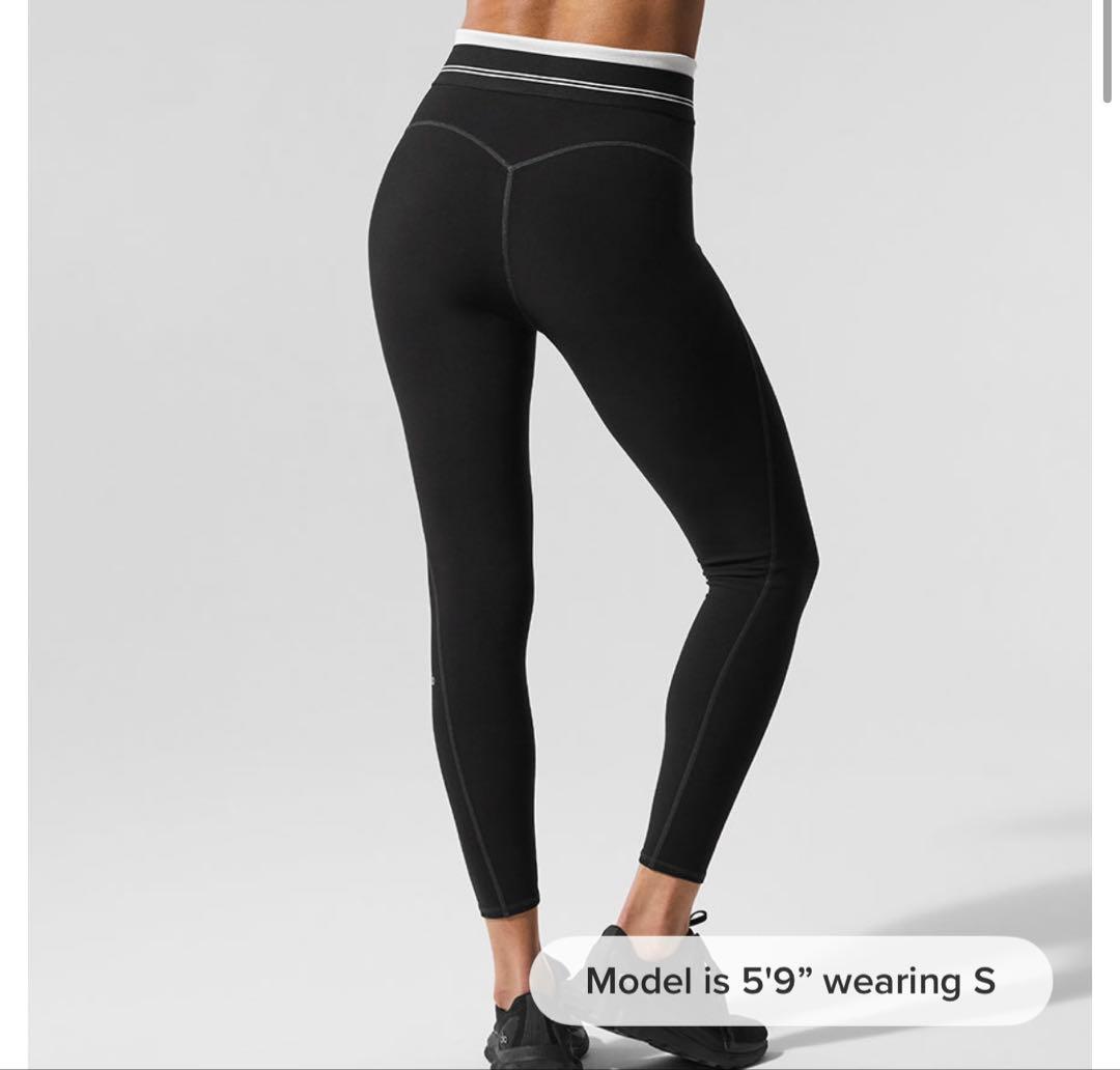 Airbrush ハイウエスト 7/8 ベタートゥゲザー レギンス ブラック