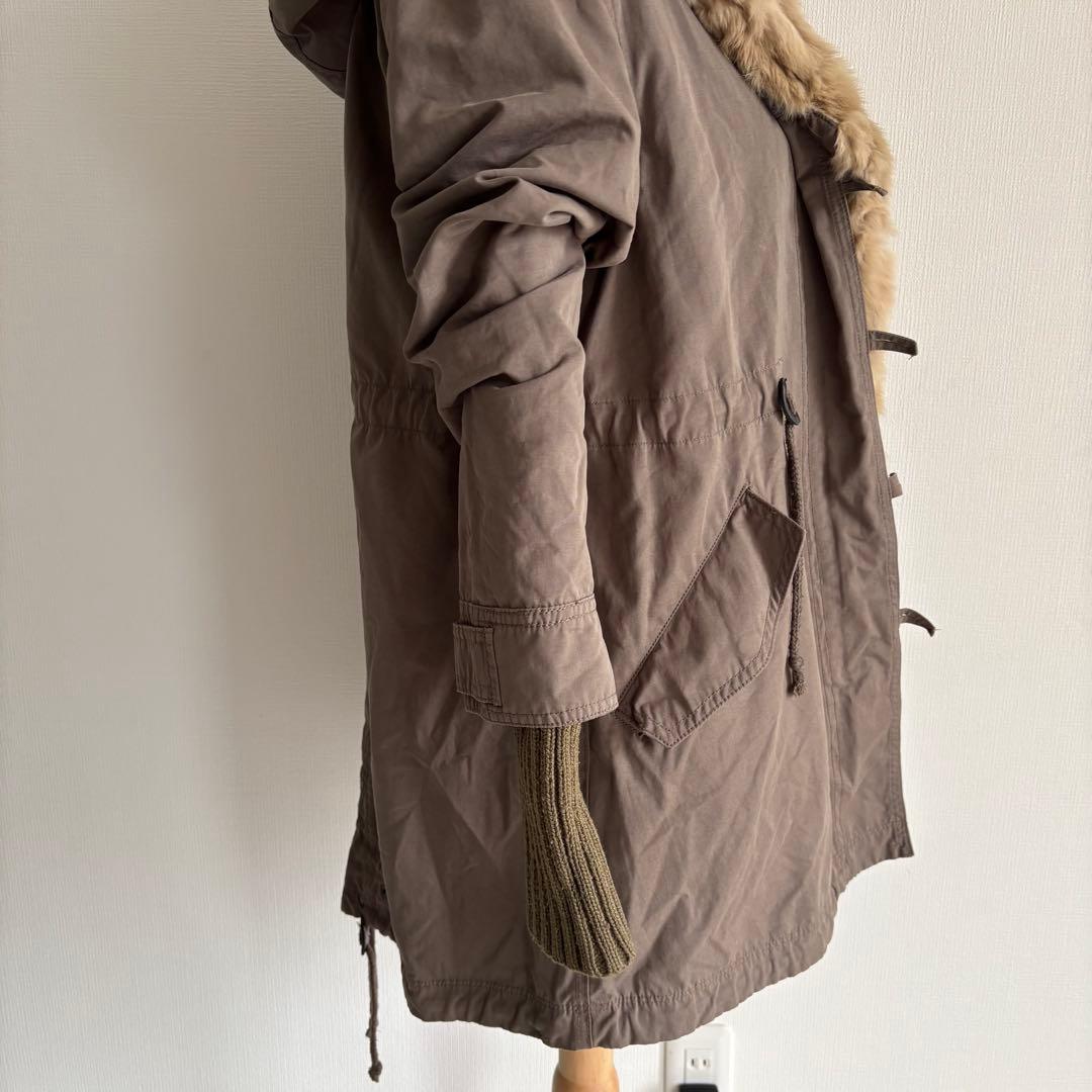 00’s 森ガール フェアリーグランジ ラビットファーモッズコート 平成ギャル