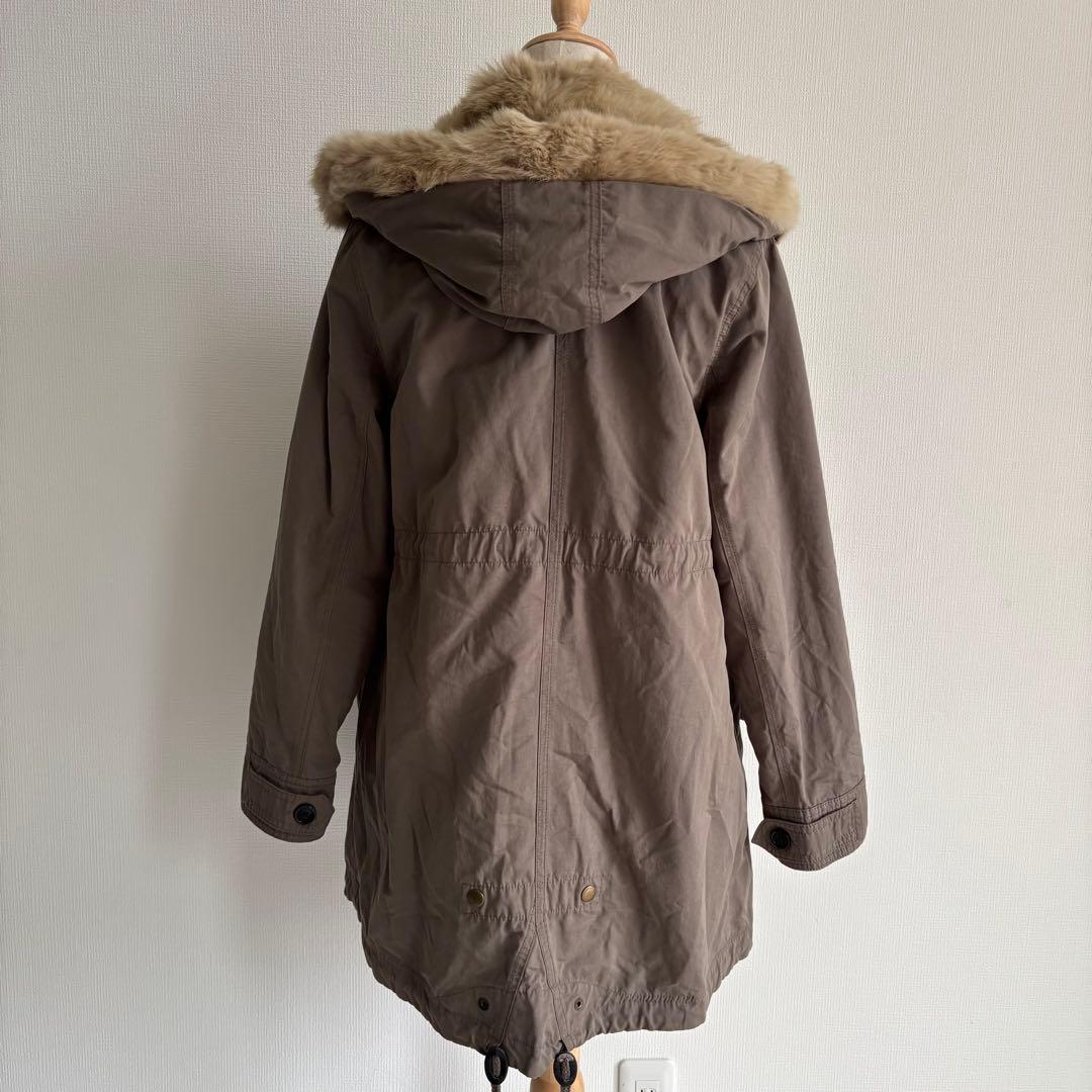 00’s 森ガール フェアリーグランジ ラビットファーモッズコート 平成ギャル