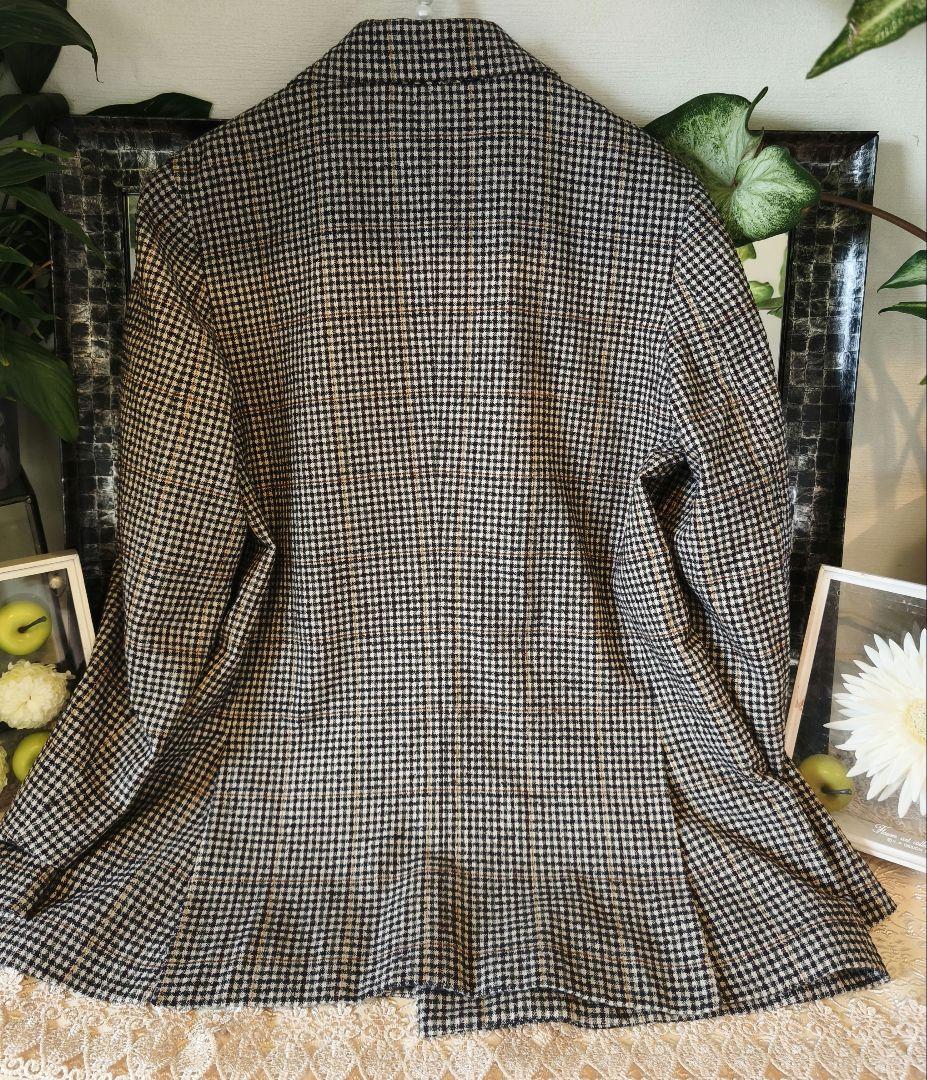 IENA　テーラードジャケット　チェック ダブル